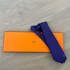 Purple NWT Hermes Tie